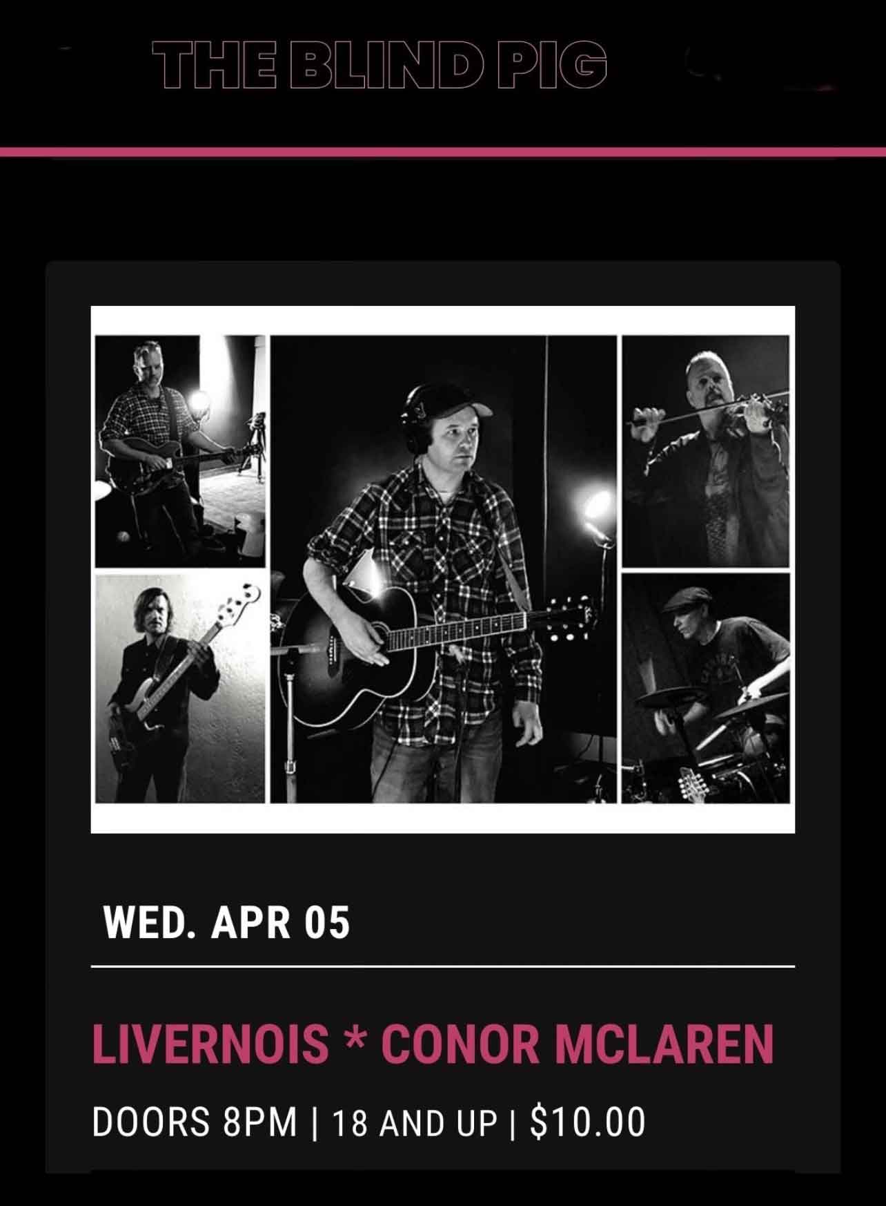 Livernois band Blind Pig Ann Arbor